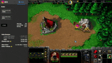a screenshot of a video game with the word hex on the top left