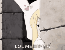 Lol Me Hiding Shy GIF - Lol Me Hiding Shy Anime GIFs