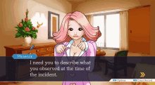 April May Ace Attorney GIF - April May Ace Attorney Witness GIFs