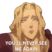 Youll Never See Me Again Lisa Tepes Sticker - Youll Never See Me Again Lisa Tepes Castlevania Stickers
