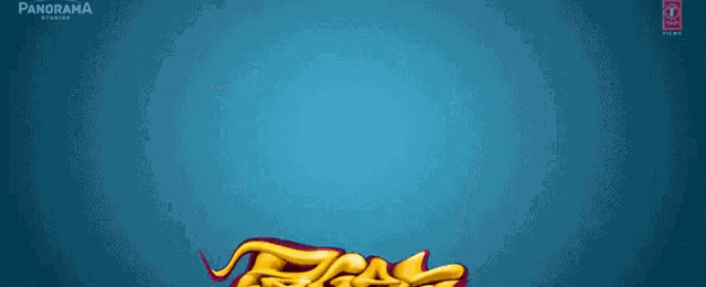 a blue background with a panorama studios logo