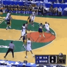 wake basketball wake forest slam dunk basketball wva vs wake