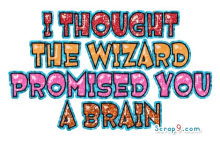 i thought the wizard promised you a brain brainstorming