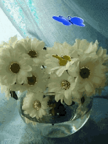 White Flowers GIF - White Flowers Butterfly GIFs
