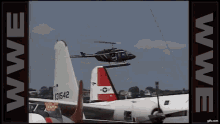 Wwf Helicopter GIF - Wwf Helicopter Crowded GIFs