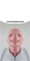 a man with a big nose is displayed on a bandicam screen