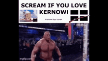 a picture of a man with a gun and the words `` scream if you love kernow ! ''