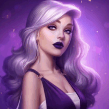 Elliered Purple Hair GIF - Elliered Purple Hair Violet GIFs