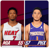 Miami Heat (55) Vs. Phoenix Suns (57) Half-time Break GIF - Nba Basketball Nba 2021 GIFs