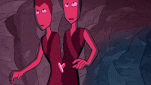 a cartoon character with a heart in his chest