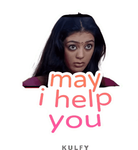 May I Help You Sticker Sticker - May I Help You Sticker Help Kaavala Stickers