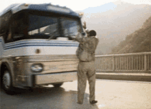 ghost dad bill cosby pass through bus slip through