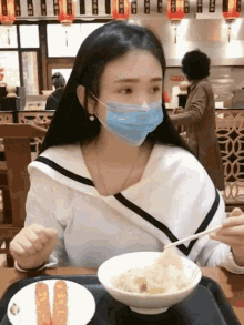 Girl Eating Mask On GIF - Girl Eating Mask On Face Mask GIFs