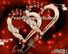 Happy Anniversary Sparkles GIF - Happy Anniversary Sparkles Hearts GIFs