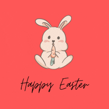 Happy Easter Bunny GIF - Happy Easter Bunny Coral GIFs