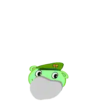 a cartoon character wearing a military uniform with a shield on it