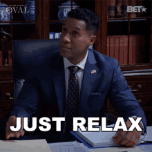Just Relax Donald Winthrop GIF - Just Relax Donald Winthrop The Oval GIFs