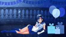 Happy Birthday Sailor Mercury GIF - Happy Birthday Sailor Mercury Ami GIFs