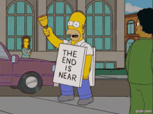 The End Is Near Homer Simpson GIF