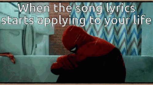 Spiderman Crying GIF - Spiderman Crying When The Song Lyrics - Discover &  Share GIFs