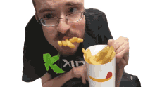 eating french fries ricky berwick ricky berwick vlog fried food chewing fries