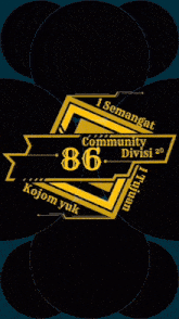 a logo that says semangat community division 86
