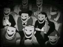 Laughing Black And White Cartoon Crowd GIF - Laughing Black And White Cartoon Crowd GIFs