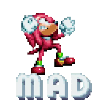 Mad Knuckles Sticker - Mad Knuckles Sonic Mania Stickers