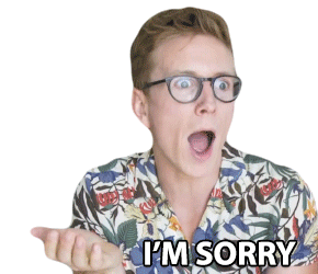 Im Sorry Tyler Oakley Sticker - Im Sorry Tyler Oakley Apologize Stickers