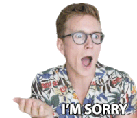 Im Sorry Tyler Oakley Sticker - Im Sorry Tyler Oakley Apologize Stickers
