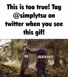 Death Note Thanos GIF - Death Note Thanos Vision GIFs