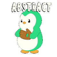 a white background with red arrows and the word abstract