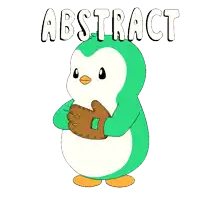 a white background with red arrows and the word abstract
