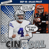 Dallas Cowboys Vs. Cincinnati Bengals Pre Game GIF