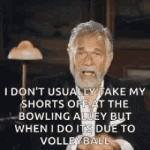 most interesting man bowling volleyball