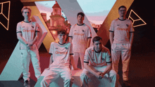 a group of young men wearing orange shirts
