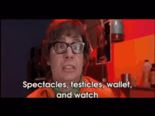 austinpowers spectacles testicles wallet watch