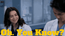 Greys Anatomy Amelia Shepherd GIF - Greys Anatomy Amelia Shepherd Oh You Know GIFs