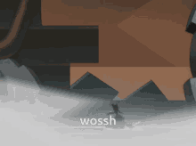 a cartoon scene with the word woosh on the bottom right