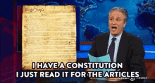 Jon Stewart Constitution GIF - Jon Stewart Constitution Articles GIFs