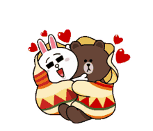 hugs heart