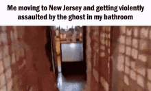 New Jersey Me Moving To New Jersey GIF - New Jersey Me Moving To New Jersey Getting Violently Assaulted By The Ghost In My Bathroom GIFs