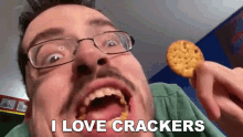 I Love Crackers Ricky Berwick GIF - I Love Crackers Ricky Berwick I Like Crackers GIFs