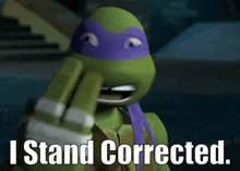 Tmnt Donatello GIF - Tmnt Donatello I Stand Corrected GIFs