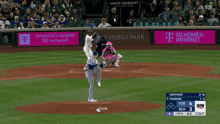 a baseball game is being played in america 's largest 5g network at t mobile park
