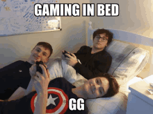 gaming in bed gamer tyler harris playing