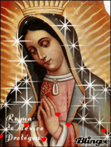 buenas noches guadalupe madre nuestra madre te cubra con su manto our mother cover you with her cloak