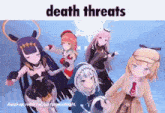 a group of anime girls are standing next to each other and dancing in a video game .
