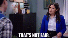 Superstore Amy Sosa GIF - Superstore Amy Sosa Thats Not Fair GIFs