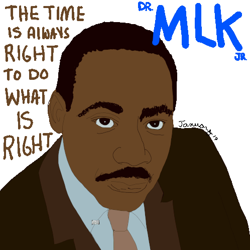 Mlk Sticker Martin Luther King Sticker Sticker - Mlk Sticker Martin Luther King Sticker The Time Is Always Right To Do What Is Right Stickers